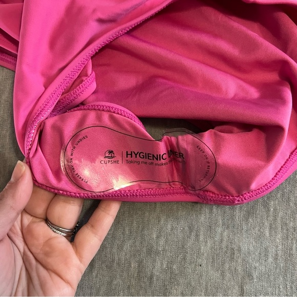 Cupshe Pink One Piece Swimsuit NWT - Picture 2 of 6